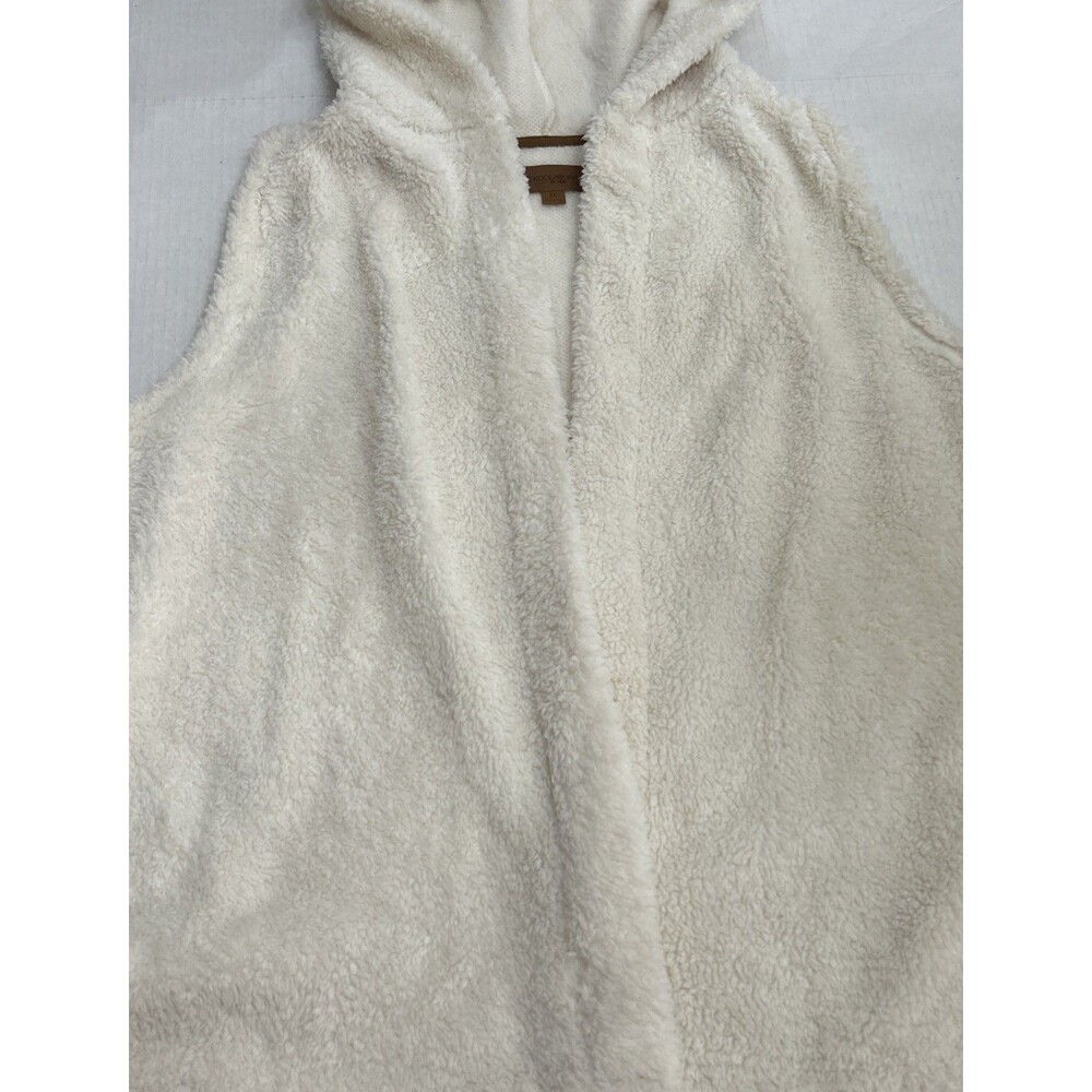Koolaburra Cream Sherpa Hooded Vest